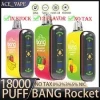 Wholesale Vape 28ml Disposables 650mAh Rechargeable Waka Type C E-Cigarette Vape Pen 9K 18K Puffs Bang Box 9000 18000 Puffs
