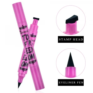 Wholesale Waterproof Black Eye Liner Liquid Pencil Water Proof Stamp Eyeliner