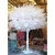 Import wholesale wedding display prop decorative faux silk plant white ficus leaf tree artificial plants of leaves from China