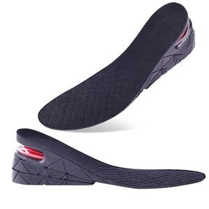 Wholesalemost popular height Increase Insole 3 layers cheap soft black adjustable Increased Insoles