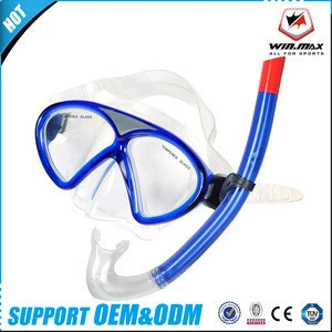 Winmax brand scuba diving mask snorkel glasses set silicone swimming pool ,adult diving set