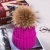 Women beanie fur ball cap pom poms winter hat for women girl &#x27;s hat knitted beanies thick female cap