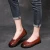 Import Womens Genuine Leather Shoe Flat Soft Shoe Handmade Plus Size from China