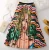 Import Womens Striped Printed Pleated Skirt With High Cost Performance A-line pleated skirt from China