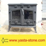 Wood Burning Freestanding Cast Iron Fireplace