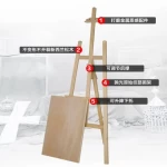 Wood Easel Wooden Art Easel Advertisement Exhibition Display Shelf Holder Studio Artist Painting Stand