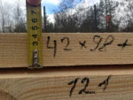Wood for construction - solid pine timber with air dry humidity content