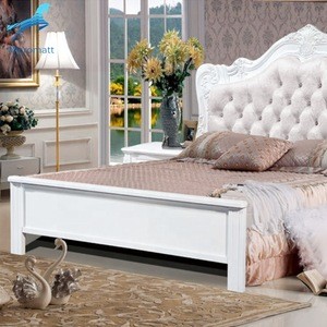 Wood Furniture Frame Modern Double Queen Design Hotel Bed
