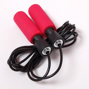 Workout Adjustable Easy Jump Rope Foam Handle PVC Skipping Rope