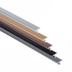 'T' shape 8mm Aluminum tile trim profile accessory decorate PVC marble sheet