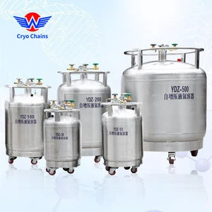 YDZ-300 300L SUS304 stainless steel self pressure liquid nitrogen container for cryosaunas biobank freezer LN2 transfer filling