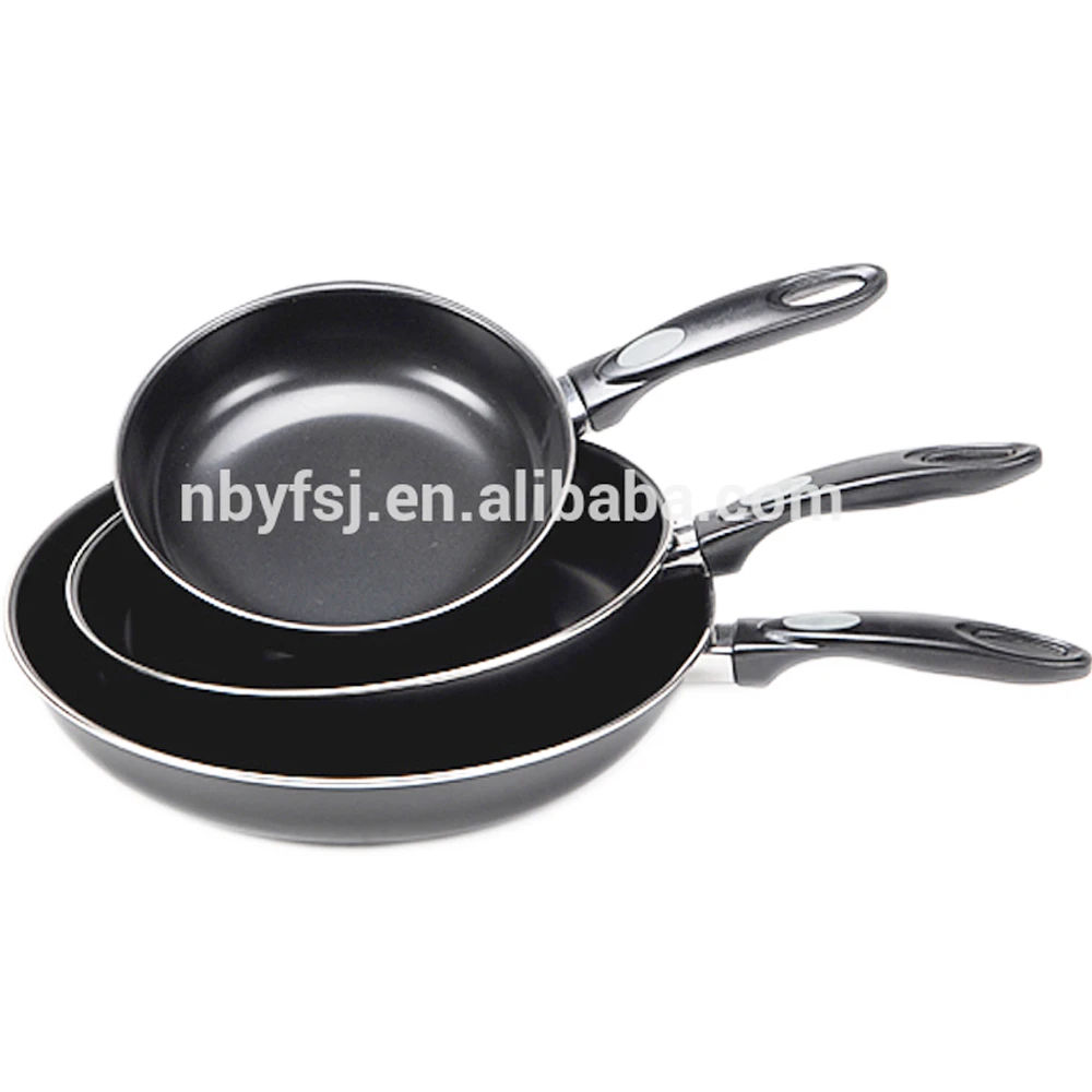 YJ 121699 Kitchenware Non-Stick 3 Piece Frying Pan Saute Pan Set With Coating Induction Compatible