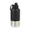 YOSHI  Custom logo 32oz 3 in 1 stainless steel pet feeder insulated vacuum travel portable dog water bottle