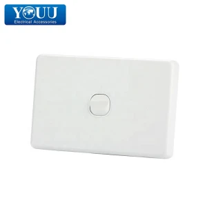 YOUU Australian Products PC and Copper Material Electric Wall Switch Outlet 1Gang 2 Way 250V 16A U1501