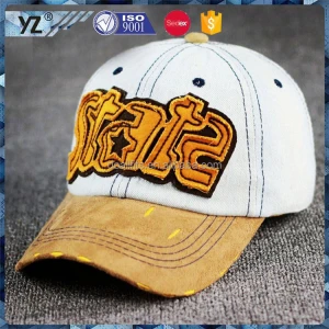 YZ Hot promotion fashionable cotton baseball cap hat &amp; cap Gorras
