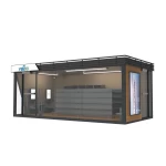 Movable Shipping Container Coffee Shops Cafe Fast Food Container Shop Store for Sale