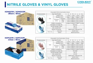 Disposable examination gloves