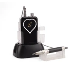 High Power 85W Brushless Cordless Electric Nail drill Machine Portable Rechargeable dock E-File Patented Design Heart-s