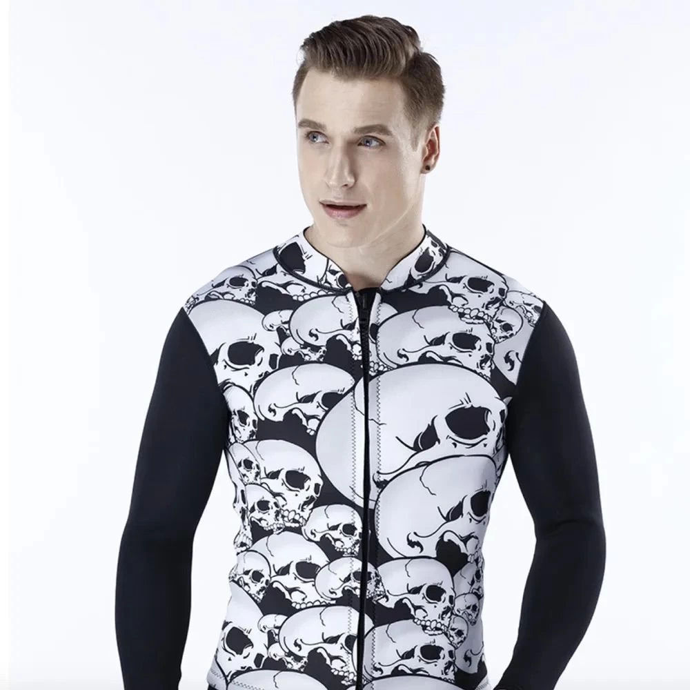 Buy Men's 3mm Surfing Wetsuit Jacket Top Long Sleeve Neoprene Wetsuits