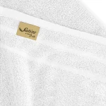High End 100% Cotton Satize Branded White Color Hand Towels 50x100 cm