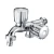 Import Hot Sale Deck Mounted Hot and Cold Mixer Tap Gold Kitchen Faucet from China