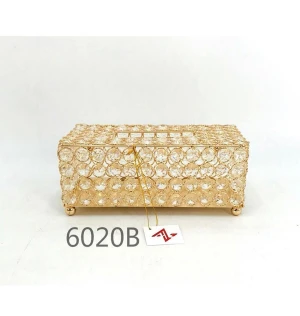 new design gold metal tissue box for home decorations﻿