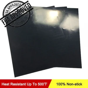FDA reusable stabile heat resistant barbecue Cooking grilling PTFE 100% non-stick bbq grill mat