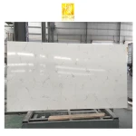 BOTON STONE Artificial Stone Polished Low Price Engineering Carrara Slabs Quartz Tiles