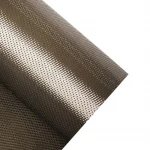 0.38mm thick twill weave glossy waterproof bulletproof tpu coating carbon fiber cloth fabric