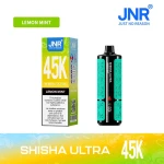 JNR Shisha Ultra 45000 LemonMint 45k Puffs 20mg 28mL 1000mAh DualMesh HDScreen AdjAirflow TypeC