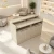 Import Minimalist Wood Grain Reception Desk With Ambient LED Light Modern Front Counter For Beauty Salon Spa Nail Salon from China