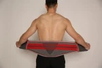 Working medical pain relief adjustable breathable metal strip lumbar back brace waist support belt