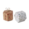 Recycle Custom logo hexagon shaped paper packaging gift box
