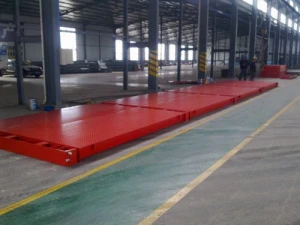 60T 3x18m Steel Pit Weighbridge Truck Scale , Truck Weight Scale Stable