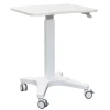 Height-adjustable desk with wheels for office school & home