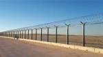 Razor wire fence