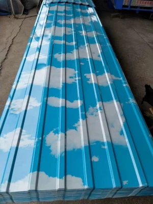 Tianjin Tiptop  PPGI roofing sheet  彩涂瓦楞板