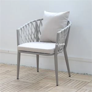 Xanadu furniture luxurious modern garden teak wood dining chair solid wood armchair