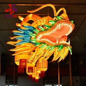 Chinese Style Loong Silk Lantern