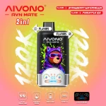 Aivono Avn Mate 120K Strawberry Watermelon Pineapple Ice Premium Disposable Vape Wholesale Estonia Global Supply