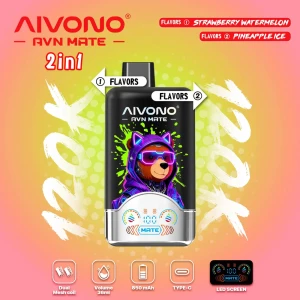 Aivono Avn Mate 120K Strawberry Watermelon Pineapple Ice Premium Disposable Vape Wholesale Estonia Global Supply