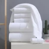 Wholesales 5 star hotel towels 100% cotton White Bath hand face Towel set Custom Embroidery Logo