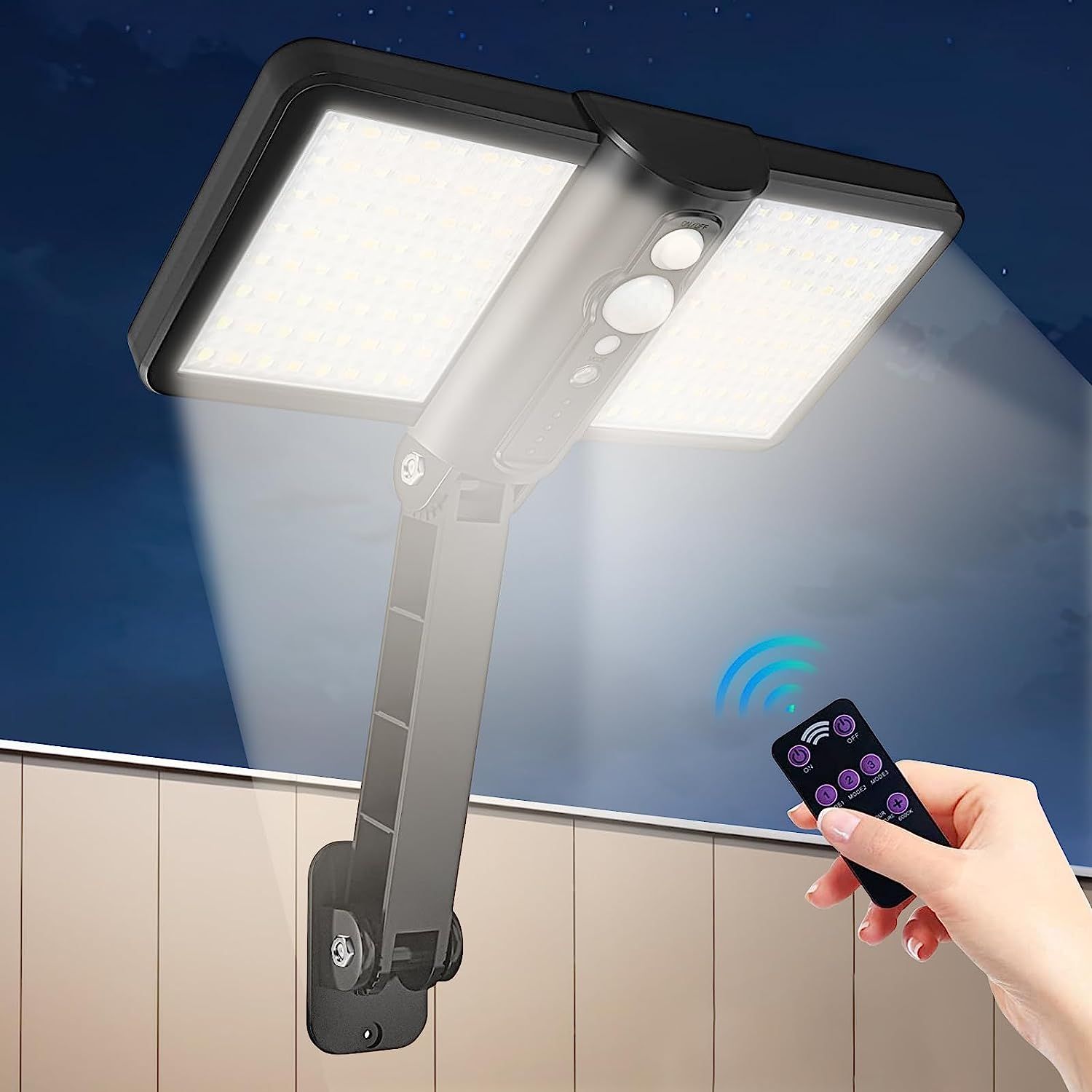 Wall Mount Led Solar Buy Wall Mounted Solar Led Shed Lamp 128led With Motion Sensor, 3 Cct ...