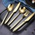 Import Wholesale Restaurant Wedding Flatware Luxury Nordic Tableware Gold Plated Stainless Steel Dinnerware from China