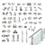 Import Balcony Stair Glass Railing Hardware Accessories 304 316 Stainless Steel Handrail Fitting from China