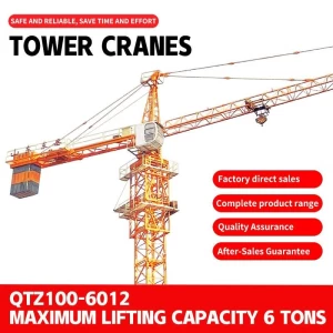 Manufacturers supply QTP100-6012 multi-model high-rise construction cranes construction site cranes mobile tower cranes