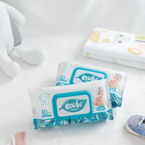 Ecobi 100% Non-Woven Spunlace Baby Wipes are hypoallergenic, gentle on sensitive skin, making them suitable household c