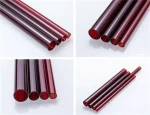 red quartz tube dark red ruby glass quartz tube quartz rod