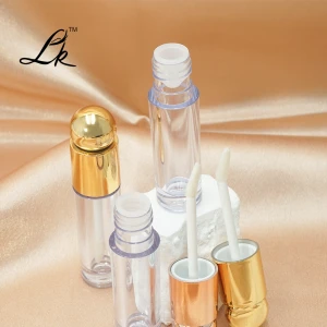 Custom Logo Square Lipstick Tubes Clear Soft PP Plastic PE Material Cosmetics Packaging for Lip Gloss Makeup Screen Pri