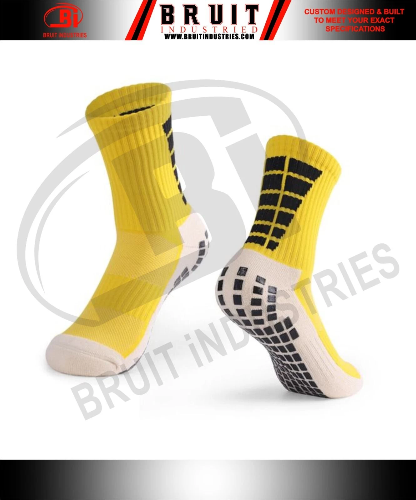 Buy Custom Made Terry Bottom Compression Socks Athletic Antislip Grip